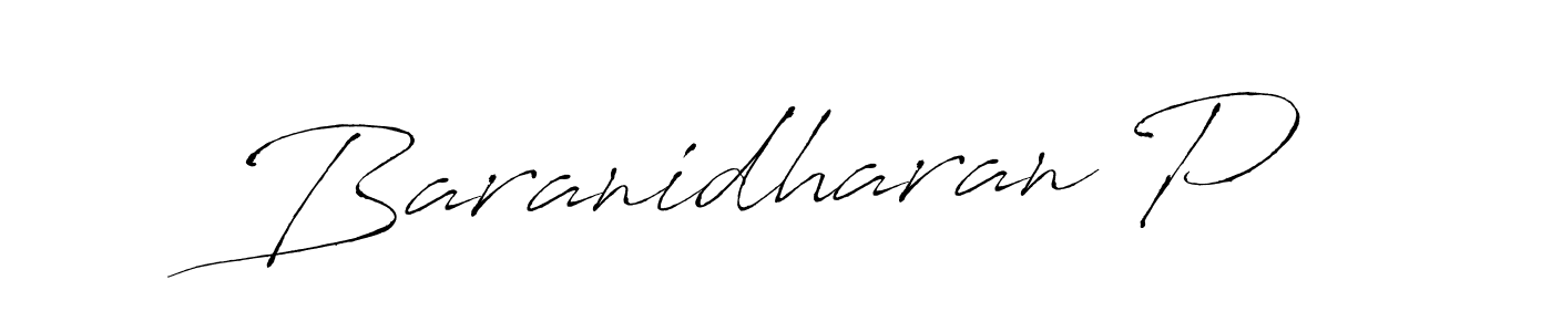 Similarly Antro_Vectra is the best handwritten signature design. Signature creator online .You can use it as an online autograph creator for name Baranidharan P. Baranidharan P signature style 6 images and pictures png
