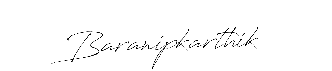 The best way (Antro_Vectra) to make a short signature is to pick only two or three words in your name. The name Baranipkarthik include a total of six letters. For converting this name. Baranipkarthik signature style 6 images and pictures png