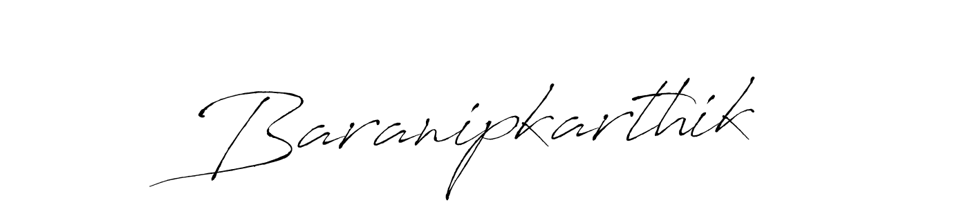 The best way (Antro_Vectra) to make a short signature is to pick only two or three words in your name. The name Baranipkarthik include a total of six letters. For converting this name. Baranipkarthik signature style 6 images and pictures png