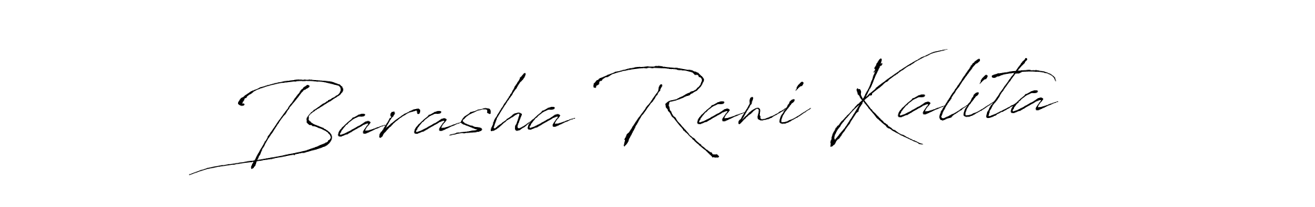 How to make Barasha Rani Kalita name signature. Use Antro_Vectra style for creating short signs online. This is the latest handwritten sign. Barasha Rani Kalita signature style 6 images and pictures png