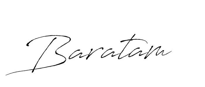Design your own signature with our free online signature maker. With this signature software, you can create a handwritten (Antro_Vectra) signature for name Baratam. Baratam signature style 6 images and pictures png