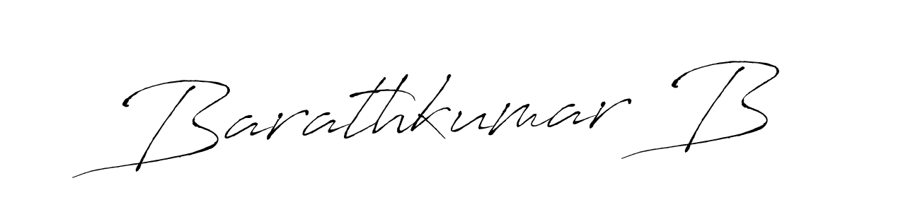 Make a beautiful signature design for name Barathkumar B. With this signature (Antro_Vectra) style, you can create a handwritten signature for free. Barathkumar B signature style 6 images and pictures png