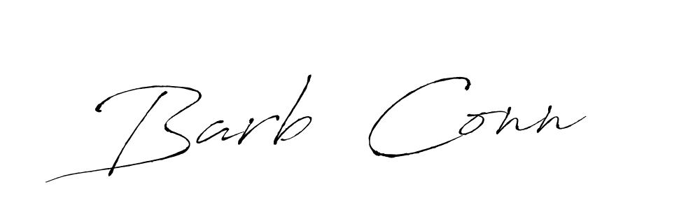 The best way (Antro_Vectra) to make a short signature is to pick only two or three words in your name. The name Barb  Conn include a total of six letters. For converting this name. Barb  Conn signature style 6 images and pictures png