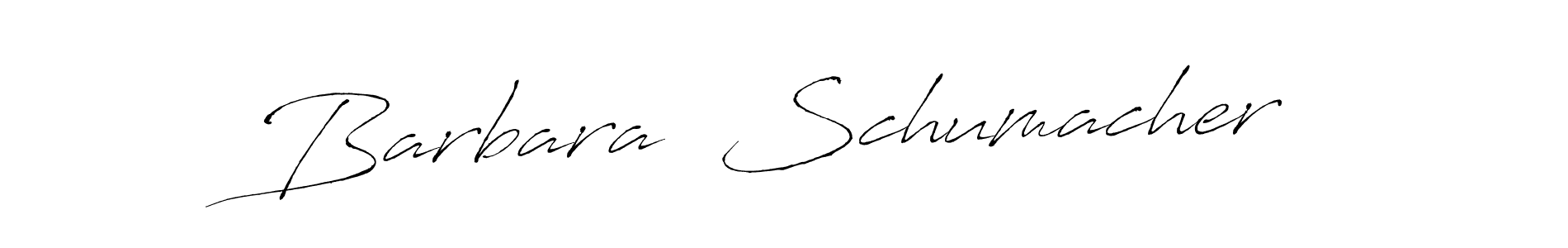 How to make Barbara  Schumacher name signature. Use Antro_Vectra style for creating short signs online. This is the latest handwritten sign. Barbara  Schumacher signature style 6 images and pictures png