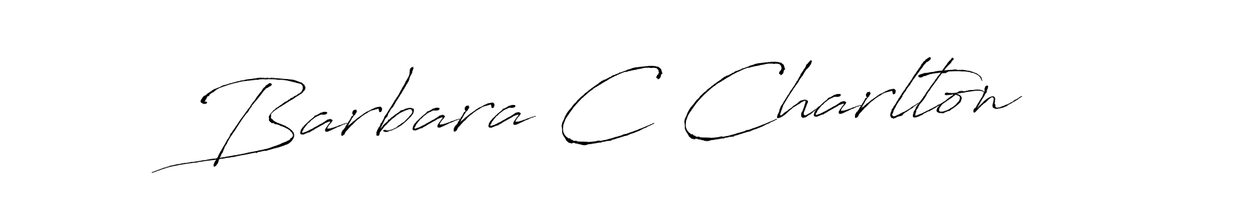 Barbara C Charlton stylish signature style. Best Handwritten Sign (Antro_Vectra) for my name. Handwritten Signature Collection Ideas for my name Barbara C Charlton. Barbara C Charlton signature style 6 images and pictures png