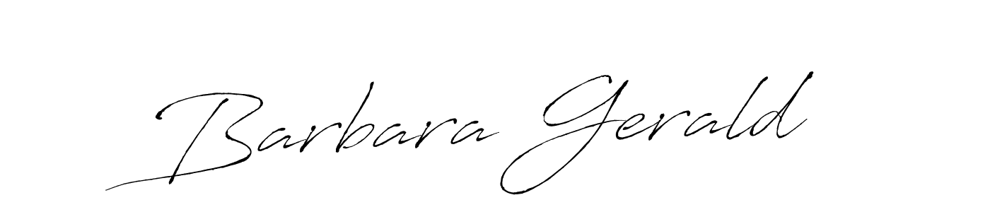 Create a beautiful signature design for name Barbara Gerald. With this signature (Antro_Vectra) fonts, you can make a handwritten signature for free. Barbara Gerald signature style 6 images and pictures png