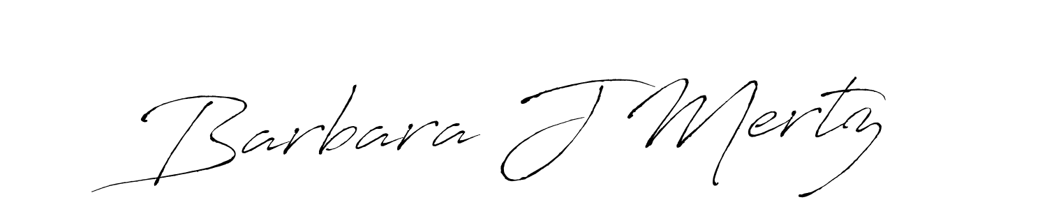 Barbara J Mertz stylish signature style. Best Handwritten Sign (Antro_Vectra) for my name. Handwritten Signature Collection Ideas for my name Barbara J Mertz. Barbara J Mertz signature style 6 images and pictures png