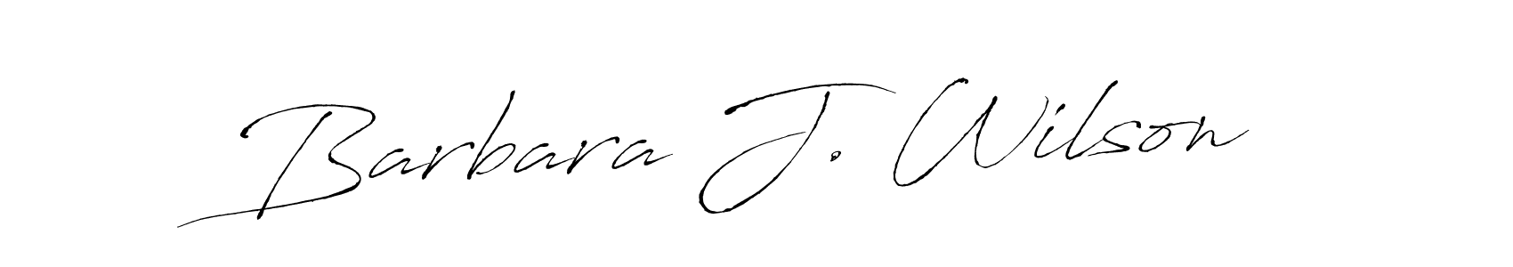 Use a signature maker to create a handwritten signature online. With this signature software, you can design (Antro_Vectra) your own signature for name Barbara J. Wilson. Barbara J. Wilson signature style 6 images and pictures png