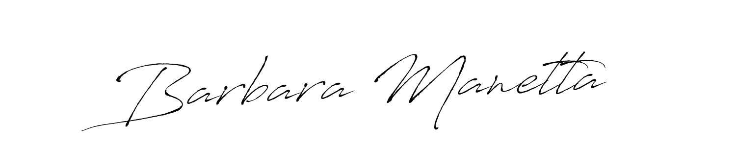 Create a beautiful signature design for name Barbara Manetta. With this signature (Antro_Vectra) fonts, you can make a handwritten signature for free. Barbara Manetta signature style 6 images and pictures png