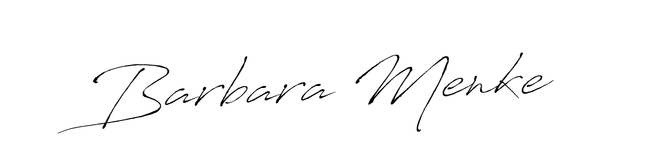 Barbara Menke stylish signature style. Best Handwritten Sign (Antro_Vectra) for my name. Handwritten Signature Collection Ideas for my name Barbara Menke. Barbara Menke signature style 6 images and pictures png