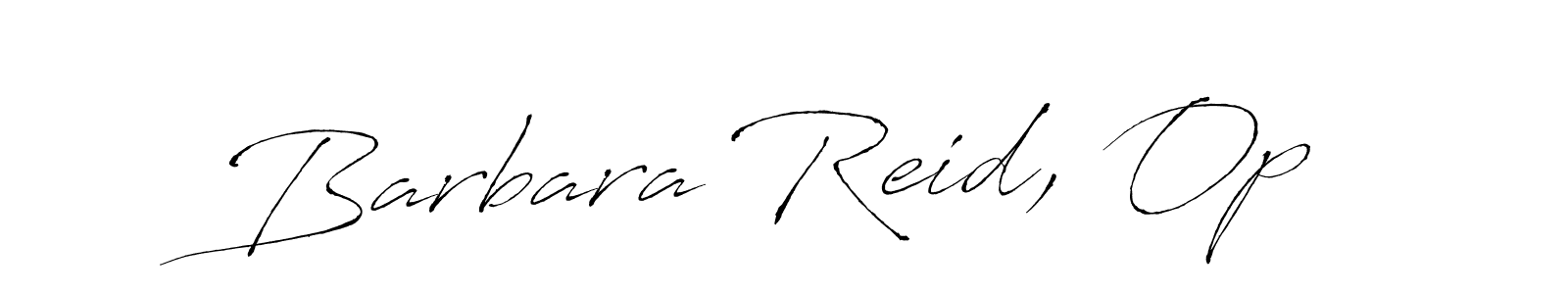 Use a signature maker to create a handwritten signature online. With this signature software, you can design (Antro_Vectra) your own signature for name Barbara Reid, Op. Barbara Reid, Op signature style 6 images and pictures png