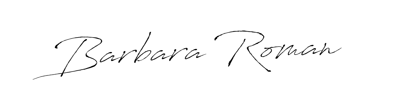 Design your own signature with our free online signature maker. With this signature software, you can create a handwritten (Antro_Vectra) signature for name Barbara Roman. Barbara Roman signature style 6 images and pictures png