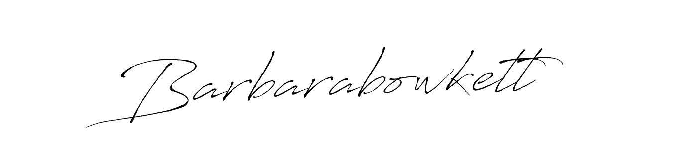 Design your own signature with our free online signature maker. With this signature software, you can create a handwritten (Antro_Vectra) signature for name Barbarabowkett. Barbarabowkett signature style 6 images and pictures png