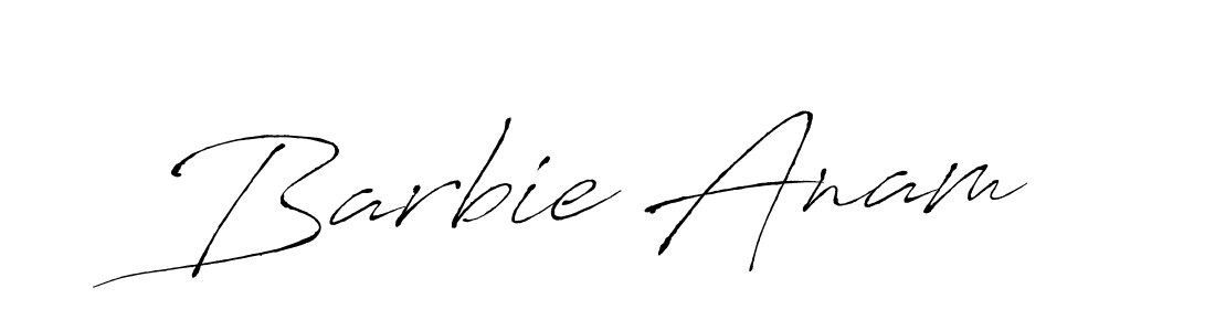 You should practise on your own different ways (Antro_Vectra) to write your name (Barbie Anam) in signature. don't let someone else do it for you. Barbie Anam signature style 6 images and pictures png