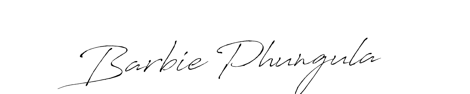 How to make Barbie Phungula name signature. Use Antro_Vectra style for creating short signs online. This is the latest handwritten sign. Barbie Phungula signature style 6 images and pictures png