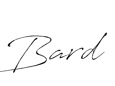 Use a signature maker to create a handwritten signature online. With this signature software, you can design (Antro_Vectra) your own signature for name Bard. Bard signature style 6 images and pictures png