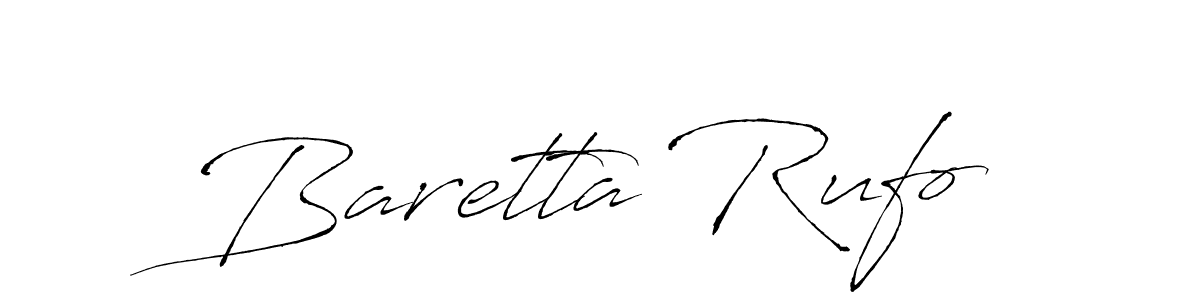 Baretta Rufo stylish signature style. Best Handwritten Sign (Antro_Vectra) for my name. Handwritten Signature Collection Ideas for my name Baretta Rufo. Baretta Rufo signature style 6 images and pictures png