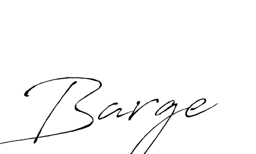 Design your own signature with our free online signature maker. With this signature software, you can create a handwritten (Antro_Vectra) signature for name Barge. Barge signature style 6 images and pictures png