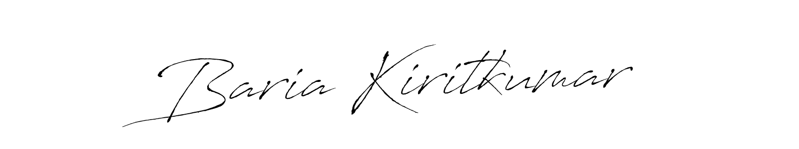 Antro_Vectra is a professional signature style that is perfect for those who want to add a touch of class to their signature. It is also a great choice for those who want to make their signature more unique. Get Baria Kiritkumar name to fancy signature for free. Baria Kiritkumar signature style 6 images and pictures png