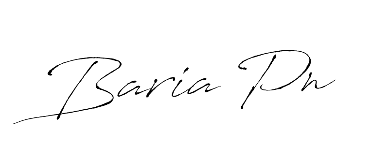 How to make Baria Pn signature? Antro_Vectra is a professional autograph style. Create handwritten signature for Baria Pn name. Baria Pn signature style 6 images and pictures png