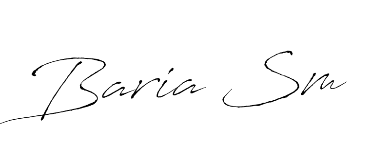 Use a signature maker to create a handwritten signature online. With this signature software, you can design (Antro_Vectra) your own signature for name Baria Sm. Baria Sm signature style 6 images and pictures png