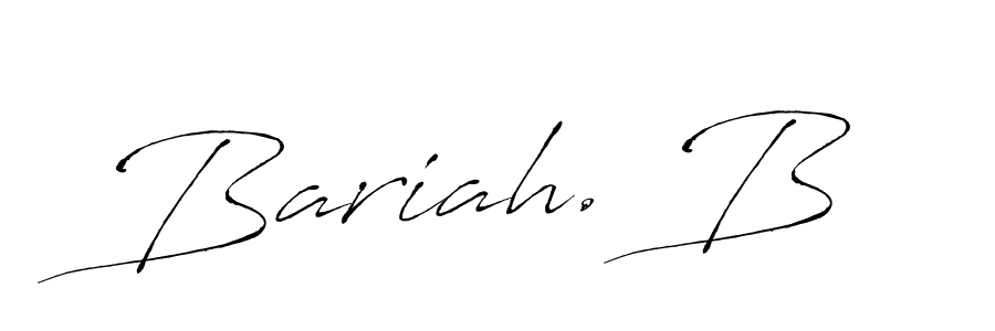 Make a beautiful signature design for name Bariah. B. With this signature (Antro_Vectra) style, you can create a handwritten signature for free. Bariah. B signature style 6 images and pictures png