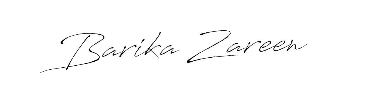 Barika Zareen stylish signature style. Best Handwritten Sign (Antro_Vectra) for my name. Handwritten Signature Collection Ideas for my name Barika Zareen. Barika Zareen signature style 6 images and pictures png