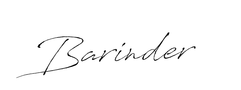 Barinder stylish signature style. Best Handwritten Sign (Antro_Vectra) for my name. Handwritten Signature Collection Ideas for my name Barinder. Barinder signature style 6 images and pictures png