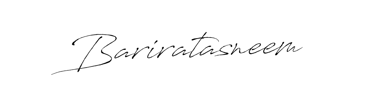 Design your own signature with our free online signature maker. With this signature software, you can create a handwritten (Antro_Vectra) signature for name Bariratasneem. Bariratasneem signature style 6 images and pictures png