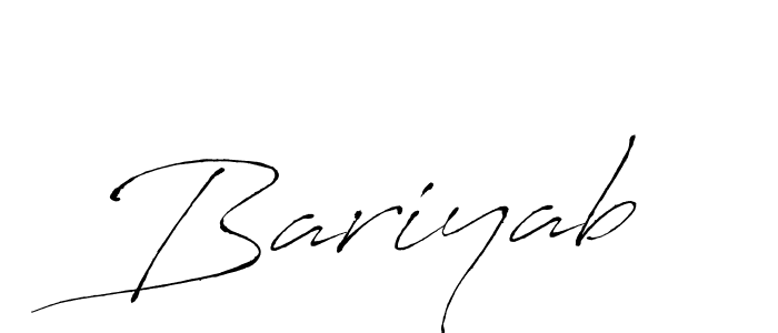 How to make Bariyab signature? Antro_Vectra is a professional autograph style. Create handwritten signature for Bariyab name. Bariyab signature style 6 images and pictures png
