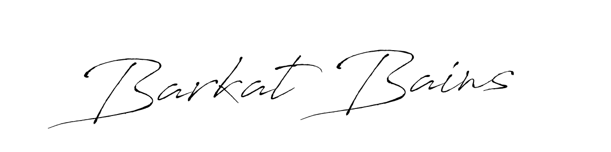 Design your own signature with our free online signature maker. With this signature software, you can create a handwritten (Antro_Vectra) signature for name Barkat Bains. Barkat Bains signature style 6 images and pictures png