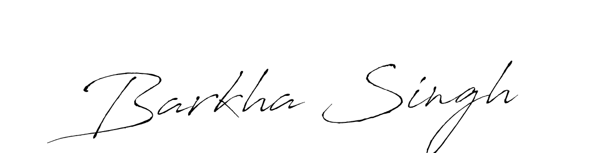 How to make Barkha Singh name signature. Use Antro_Vectra style for creating short signs online. This is the latest handwritten sign. Barkha Singh signature style 6 images and pictures png