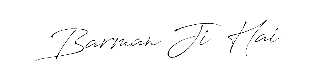 How to make Barman Ji  Hai name signature. Use Antro_Vectra style for creating short signs online. This is the latest handwritten sign. Barman Ji  Hai signature style 6 images and pictures png