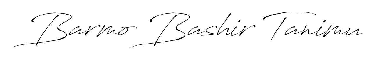 Give your name Barmo Bashir Tanimu an exquisite flair with the Antro_Vectra script font. Ideal for contracts, resumes, and formal letterheads. Barmo Bashir Tanimu signature style 6 images and pictures png
