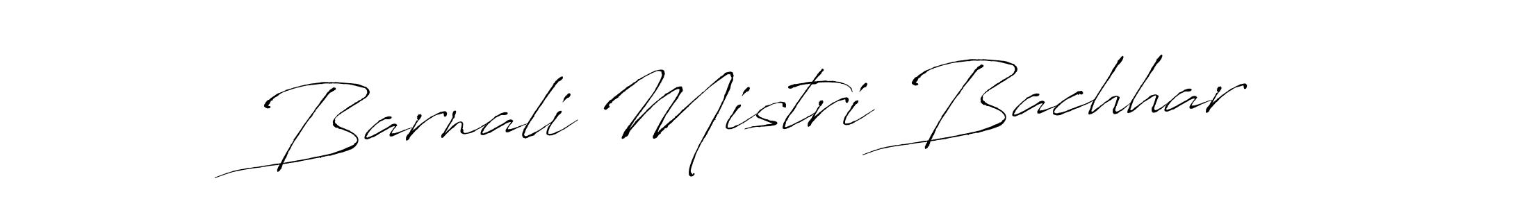 Create a beautiful signature design for name Barnali Mistri Bachhar. With this signature (Antro_Vectra) fonts, you can make a handwritten signature for free. Barnali Mistri Bachhar signature style 6 images and pictures png