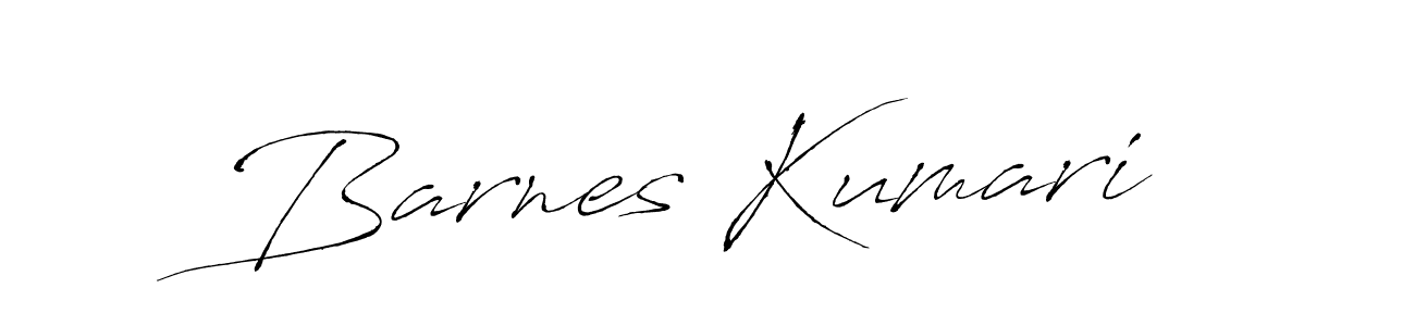 Create a beautiful signature design for name Barnes Kumari. With this signature (Antro_Vectra) fonts, you can make a handwritten signature for free. Barnes Kumari signature style 6 images and pictures png