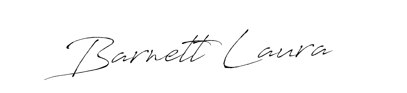 Barnett Laura stylish signature style. Best Handwritten Sign (Antro_Vectra) for my name. Handwritten Signature Collection Ideas for my name Barnett Laura. Barnett Laura signature style 6 images and pictures png