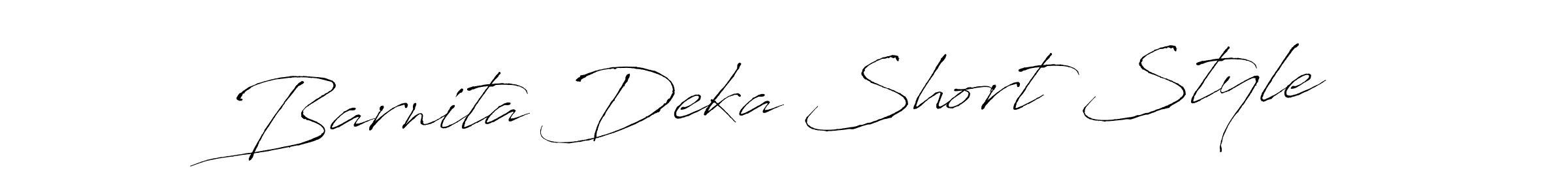 Create a beautiful signature design for name Barnita Deka Short Style. With this signature (Antro_Vectra) fonts, you can make a handwritten signature for free. Barnita Deka Short Style signature style 6 images and pictures png