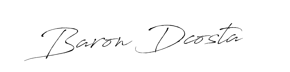 You should practise on your own different ways (Antro_Vectra) to write your name (Baron Dcosta) in signature. don't let someone else do it for you. Baron Dcosta signature style 6 images and pictures png