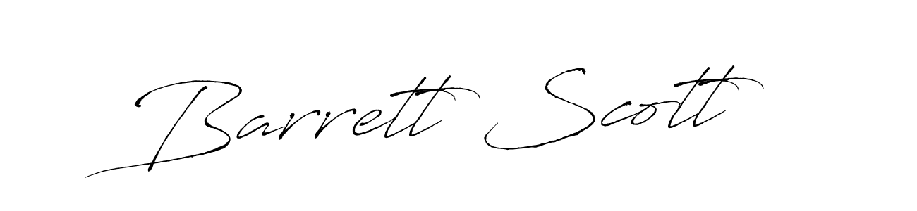 Design your own signature with our free online signature maker. With this signature software, you can create a handwritten (Antro_Vectra) signature for name Barrett Scott. Barrett Scott signature style 6 images and pictures png