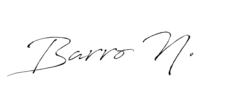 Make a beautiful signature design for name Barro N.. With this signature (Antro_Vectra) style, you can create a handwritten signature for free. Barro N. signature style 6 images and pictures png