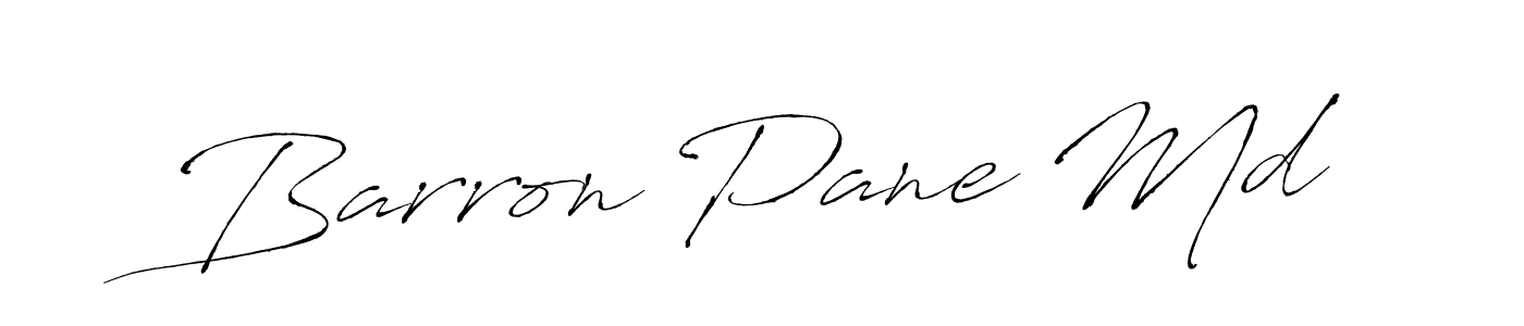 Create a beautiful signature design for name Barron Pane Md. With this signature (Antro_Vectra) fonts, you can make a handwritten signature for free. Barron Pane Md signature style 6 images and pictures png