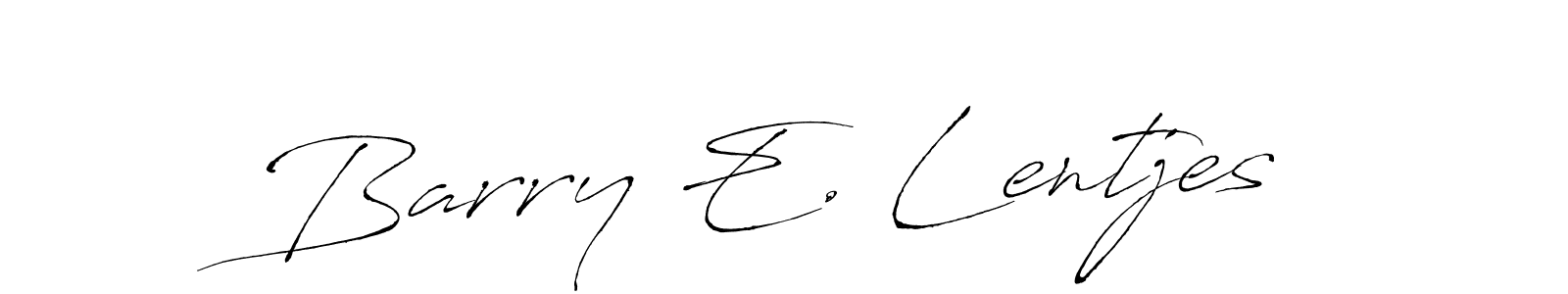 How to make Barry E. Lentjes name signature. Use Antro_Vectra style for creating short signs online. This is the latest handwritten sign. Barry E. Lentjes signature style 6 images and pictures png