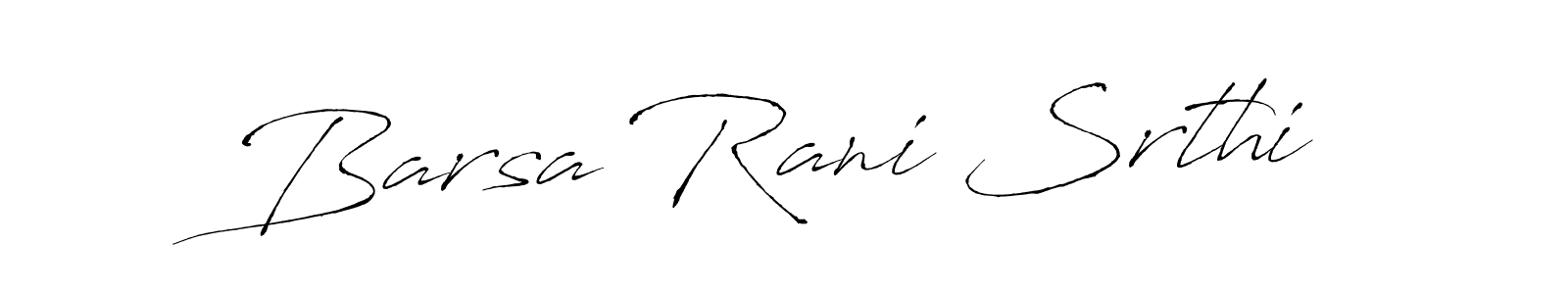 Design your own signature with our free online signature maker. With this signature software, you can create a handwritten (Antro_Vectra) signature for name Barsa Rani Srthi. Barsa Rani Srthi signature style 6 images and pictures png