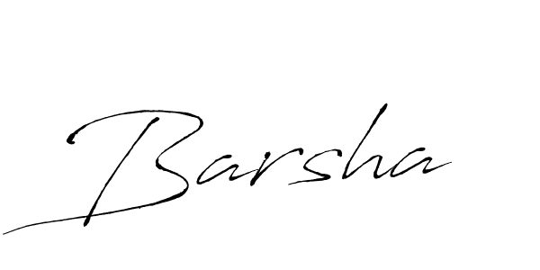 Use a signature maker to create a handwritten signature online. With this signature software, you can design (Antro_Vectra) your own signature for name Barsha. Barsha signature style 6 images and pictures png