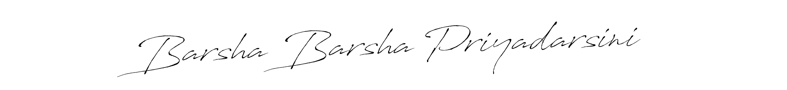 Make a beautiful signature design for name Barsha Barsha Priyadarsini. With this signature (Antro_Vectra) style, you can create a handwritten signature for free. Barsha Barsha Priyadarsini signature style 6 images and pictures png