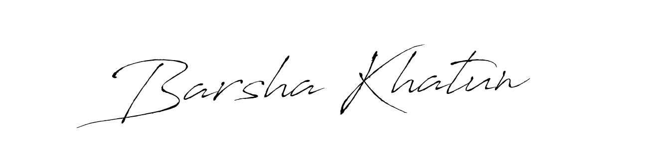 How to make Barsha Khatun signature? Antro_Vectra is a professional autograph style. Create handwritten signature for Barsha Khatun name. Barsha Khatun signature style 6 images and pictures png