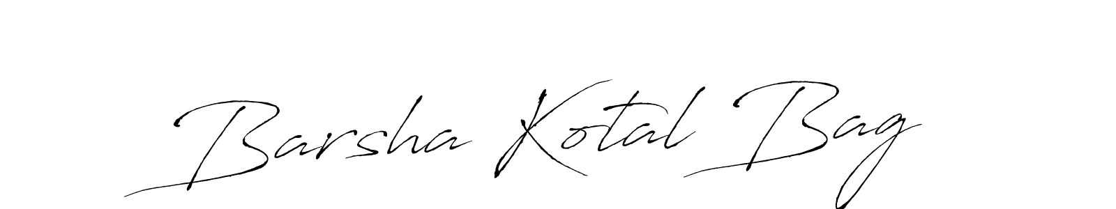 Create a beautiful signature design for name Barsha Kotal Bag. With this signature (Antro_Vectra) fonts, you can make a handwritten signature for free. Barsha Kotal Bag signature style 6 images and pictures png