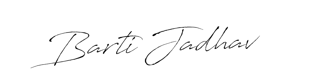 The best way (Antro_Vectra) to make a short signature is to pick only two or three words in your name. The name Barti Jadhav include a total of six letters. For converting this name. Barti Jadhav signature style 6 images and pictures png