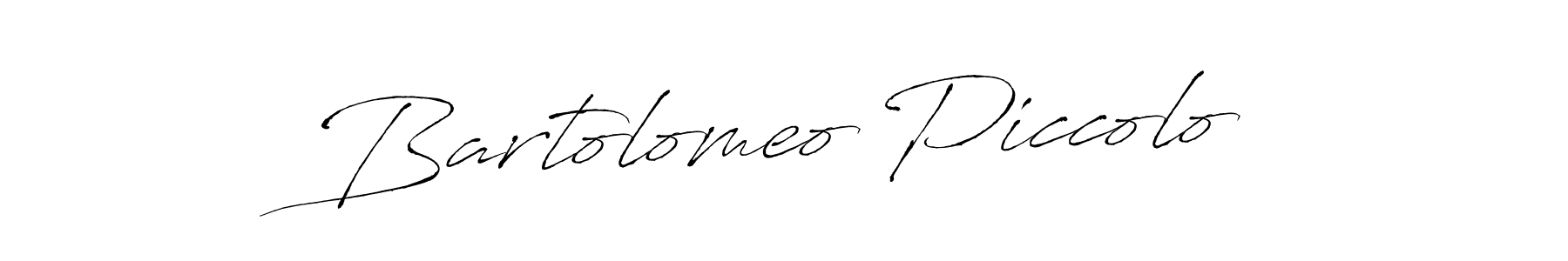 Make a beautiful signature design for name Bartolomeo Piccolo. With this signature (Antro_Vectra) style, you can create a handwritten signature for free. Bartolomeo Piccolo signature style 6 images and pictures png